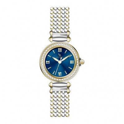 ساعة نسائي لويس ريفال LR5046 لونين ذهبي ميناء ازرق - Ebuy.sa