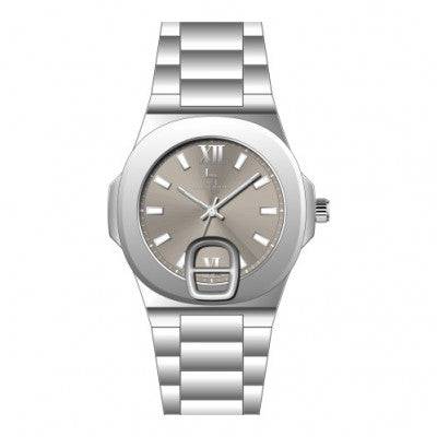 ساعه رجالي لويس ريفال LR25209 فضي ميناء رصاصي - Ebuy.sa