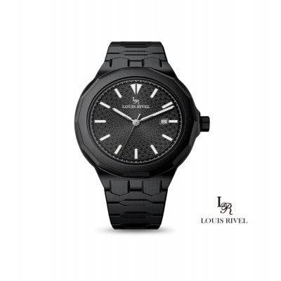 ساعة رجالي لويس ريفال 1099 اسود كامل - Ebuy.sa