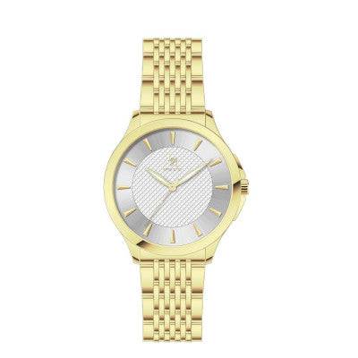 ساعة رجالي لويس ريفال 21024 ذهبي ميناء ابيض - Ebuy.sa