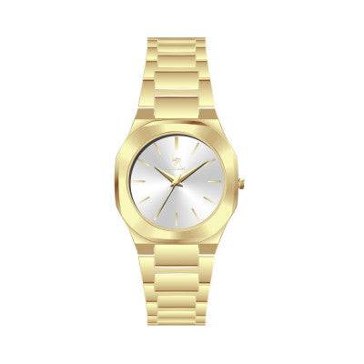 ساعة رجالي لويس ريفال 21021 ذهبي ميناء ابيض - Ebuy.sa