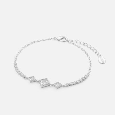 ‎ اسوارة نسائية جذابة باللون الفضي - Ebuy.sa