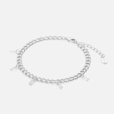 ‎ اسوارة نسائية مميزة باللون الفضي - Ebuy.sa