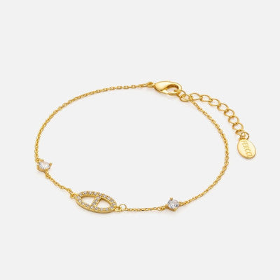 ‎ اسوارة نسائية بتصميم أنيق بلون ذهبي - Ebuy.sa