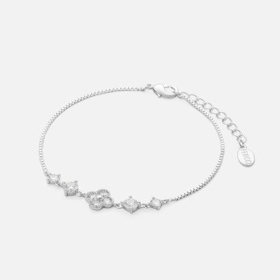 ‎ اسوارة نسائية جذابة باللون الفضي - Ebuy.sa