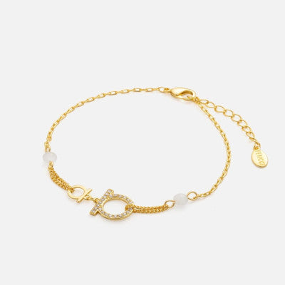 ‎ اسوارة نسائية أنيقة باللون الذهبي - Ebuy.sa