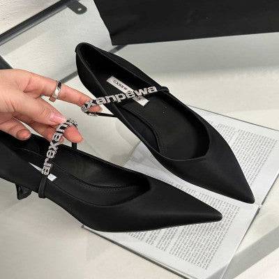 حذاء نسائي بكعب عالي باللون الأسود - Ebuy.sa