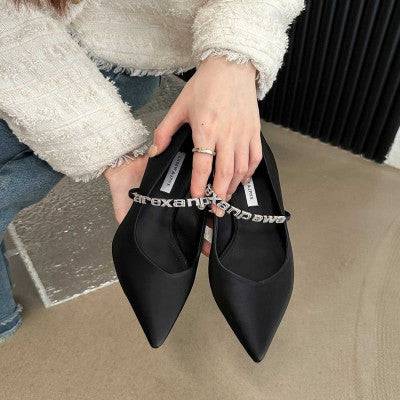 حذاء نسائي بكعب عالي باللون الأسود - Ebuy.sa