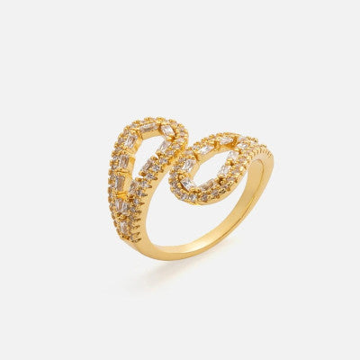 خاتم نسائي - لون ذهبي - Ebuy.sa