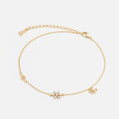 ‎ خلخال نسائي ناعم بلون ذهبي - Ebuy.sa