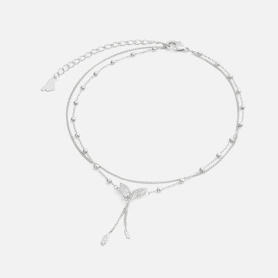 ‎ خلخال نسائي مميز بلون فضي - Ebuy.sa