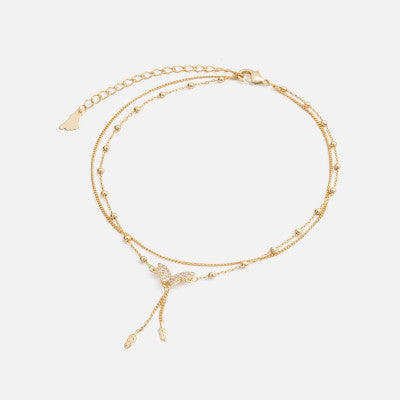 ‎ خلخال نسائي مميز بلون ذهبي - Ebuy.sa