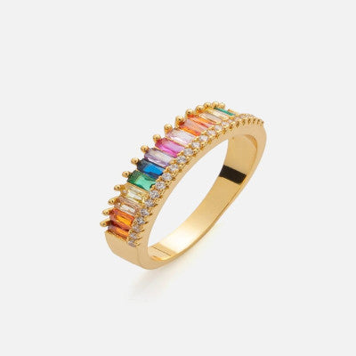 ‎ خاتم نسائي بتصميم جذاب بلون ذهبي - Ebuy.sa