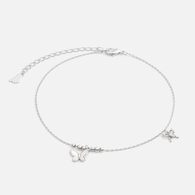 ‎ خلخال نسائي أنيق بلون فضي - Ebuy.sa