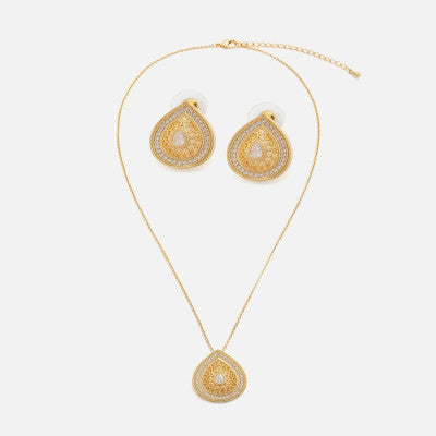 ‎ طقم نسائي فاخر باللون الذهبي - Ebuy.sa