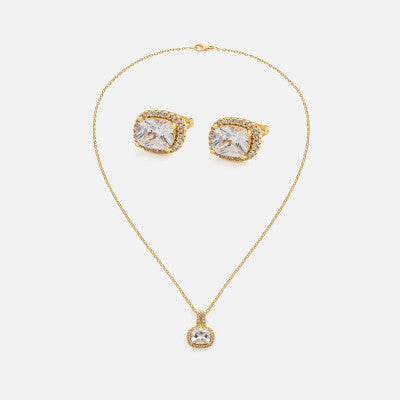 ‎ طقم نسائي أنيق باللون الذهبي - Ebuy.sa