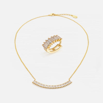 ‎ طقم نسائي أنيق بلون ذهبي - Ebuy.sa