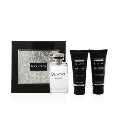 مجموعة او دي تواليت كواتر للرجال عطر 100مل+شاور جيل 100 مل + كريم بعد الحلاقة 100 مل