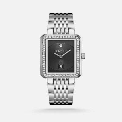 ساعة نسائية إلڤي بسير ستيل بلون فضي - Ebuy.sa