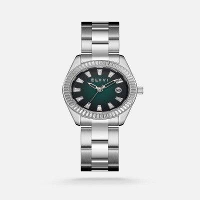 ساعة نسائية إلڤي بسير ستيل بلون فضي - Ebuy.sa