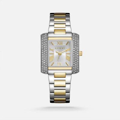 ساعة نسائية الفي ستيل بلون ذهبي وفضي - Ebuy.sa