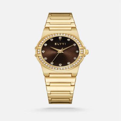 ساعة نسائية الفي ستيل بلون ذهبي - Ebuy.sa