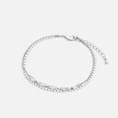 اسوارة بتصميم أنيق بلون فضي - Ebuy.sa