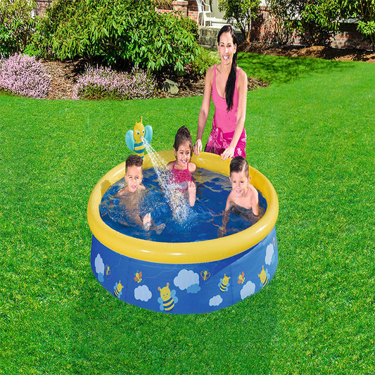 بست واي-مسبح رزاز دائري طوق نفخ 152CM x 38CM 26-57326 - Ebuy.sa