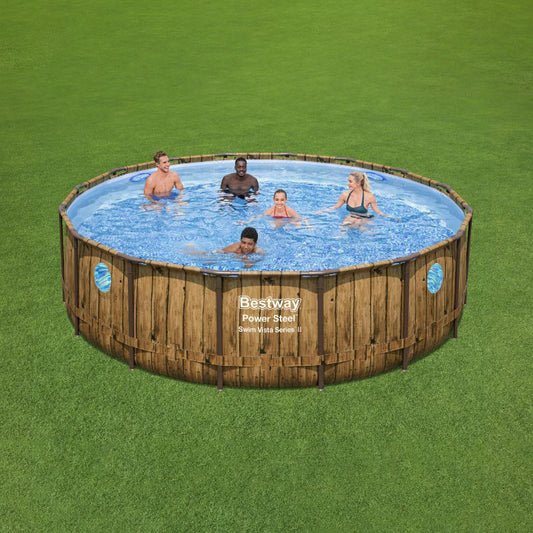 بست واي  مسبح شراع فريم دائري 4.88m x 1.22m 26-56725 - Ebuy.sa