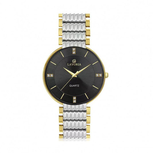 ساعة رجالية ستيل  بتصميم كلاسيكي من لافوريا L19902 - Ebuy.sa