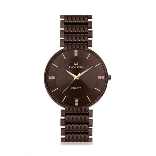 ساعة رجالية ستيل  بتصميم كلاسيكي من لافوريا L19903 - Ebuy.sa