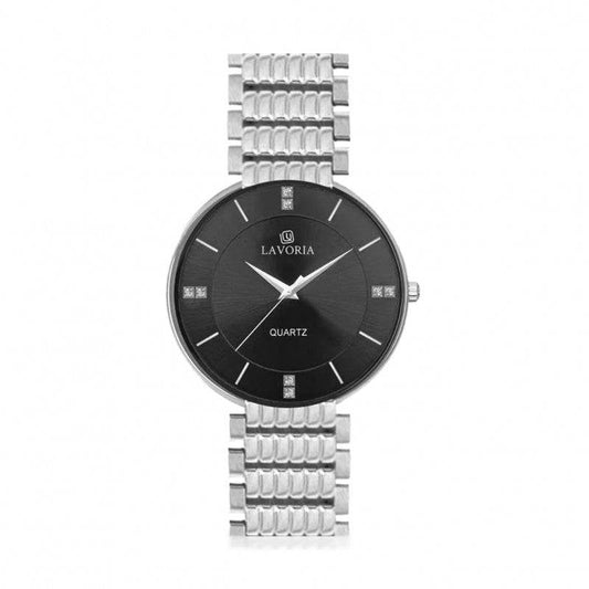 ساعة رجالية ستيل  بتصميم كلاسيكي من لافوريا L19905 - Ebuy.sa