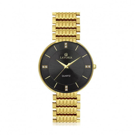 ساعة رجالية ستيل  بتصميم كلاسيكي من لافوريا L19907 - Ebuy.sa