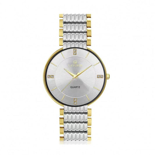 ساعة رجالية ستيل  بتصميم كلاسيكي من لافوريا L19908 - Ebuy.sa