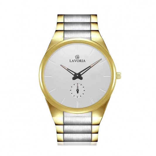 ساعة رجالية ستانلس ستيل كلاسيك لون فضي - Ebuy.sa