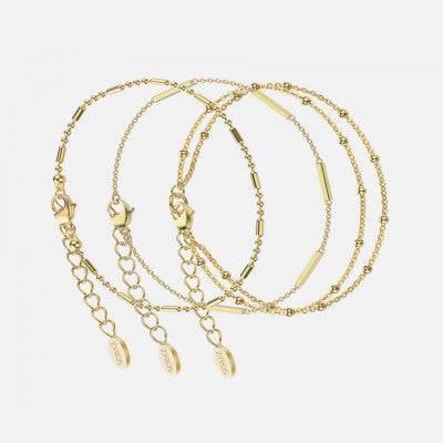 طقم اساور نسائيه بلون ذهبي - Ebuy.sa