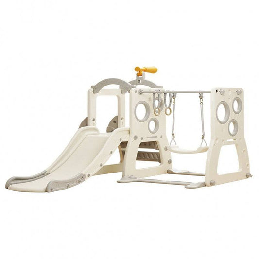 زحليقة مع مرجيحة و كرة سلة وتلسكوب  4*1, 154*187*129سم - Ebuy.sa