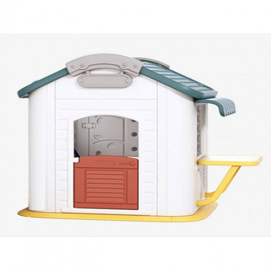 بيت لعب كبير  للأطفال مع مكتب وكرة سلة 3*1 ,150*150*143 سم - Ebuy.sa