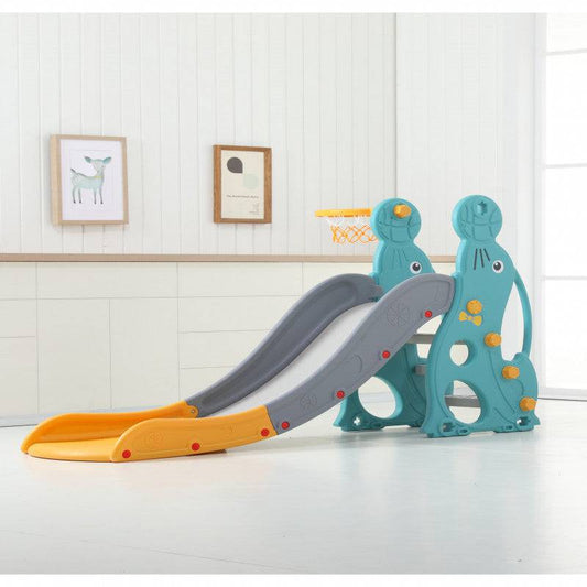 زحليقة أطفال قابلة للطي مع كرة سلة ,146*43*98.5 سمزحليقة أطفال قابلة للطي مع كرة سلة ,146*43*98.5 سم أخضر - Ebuy.sa