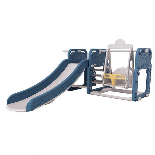 مرجيحة مع زحليقة علي شكل الماس مع كرة سلة 3*1 ,:207*152*120 سم - Ebuy.sa