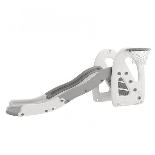 زحليقة علي شكل سحابة مع كرة سلة , 170*45*97.5 سم رمادي - Ebuy.sa