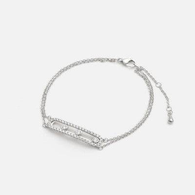 اسوارة نسائية بتصميم أنيق بلون فضي - Ebuy.sa