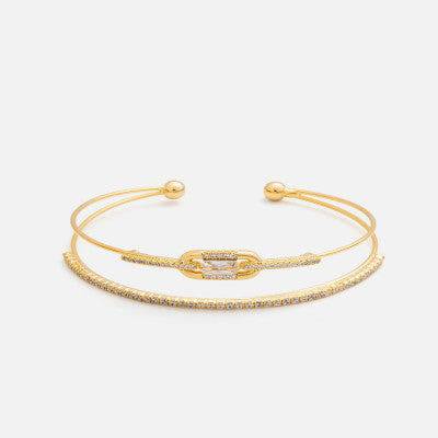 اسوارة بتصميم كلاسيك باللون الذهبي - Ebuy.sa