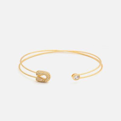 اسوارة نسائية بتصميم عصري بلون ذهبي - Ebuy.sa