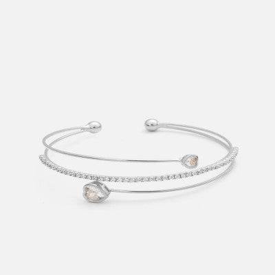 اسوارة نسائية بتصميم مميز بلون فضي - Ebuy.sa