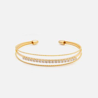 أسوارة ذهبية مرصعة بالزركون - Ebuy.sa