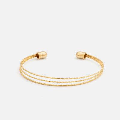 اسوارة نسائية بتصميم متفرد بلون ذهبي - Ebuy.sa