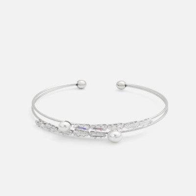 اسوارة بتصميم أنيق بلون فضي - Ebuy.sa