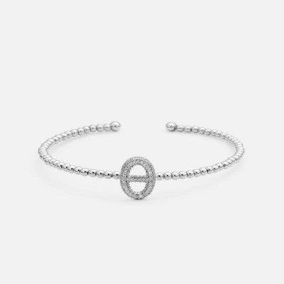 اسوارة نسائية بتصميم ناعم بلون فضي - Ebuy.sa