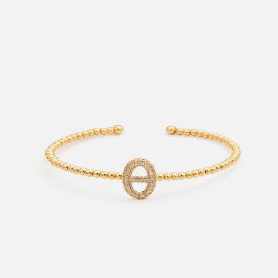 اسوارة نسائية بتصميم ناعم بلون ذهبي - Ebuy.sa